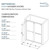Transolid Eden 56 to 60 in. W x 80 in. H Semi-Frameless Bypass Sliding