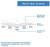 DreamLine Flex 32 in. D x 32 in. W x 74 3/4 in. H Semi-Frameless Pivot