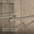 PLUS 3/8 SHOWER DOOR 82x 59-5/8 with Towel Bar in Brushed Nickel