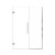 Shower Door with Inline Panel in Polished Chrome, 54 in. Opening x 76