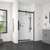Pemberly Row Soft-Close Sliding Shower Door, 48" x 78.75", Oil-