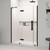 Pemberly Row Frameless Pivot Shower Door, 60"W x 72"H, 8mm