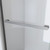 76 inch H Semi-Frameless Bypass Shower Door in Brushed Nickel