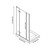 Pemberly Row Shower Kit with Base and Door, 48 x 32 x 74-3/4 Inches
