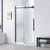 Pemberly Row Matte Black Shower Kit, 32 x 48 x 81 in, Frameless Barn