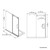Pemberly Row Frameless Sliding Shower Door, 48"W x 74"H, Black