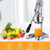 Manual Citrus Juicer, Heavy Duty Cast Iron Hand Press with Stainless Steel Strainer