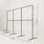 pamo Large Clothing Rack Black – 114" W x 76" H, 309 lbs Load Capacity