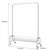 Garment Rack with Basket on Wheels Rolling Clothes Rack for Hanging Clothes Heavy Duty Garment Rack,2 pcs in one carton