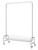 Garment Rack with Basket on Wheels Rolling Clothes Rack for Hanging Clothes Heavy Duty Garment Rack,2 pcs in one carton