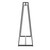 Freestanding Ballet Bar Garment Rack - 48" W | Professional-grade garment rack, chrome or powder-coated finish