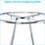 SSWBasics Chrome Round Clothing Rack (36" Diameter, 48"-72"H, 3" Increments) - With Push Button Adjustable Legs