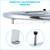 SSWBasics Chrome Round Clothing Rack (36" Diameter, 48"-72"H, 3" Increments) - With Push Button Adjustable Legs