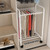 Telescopic Pants Rack with Hangers and Wheels, Multi-Functional Trouser Display Stand