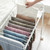 Telescopic Pants Rack with Hangers and Wheels, Multi-Functional Trouser Display Stand