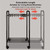 Telescopic Pants Rack with Hangers and Wheels, Multi-Functional Trouser Display Stand