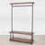 Industrial Pipe Clothing Rack with Wood Shelving by William Robert's Vintage