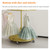 Rotatable Round Clothes Rack, 2-tier Retail Kids Garment Rack with Top Shelf and Wheels  for Boutique