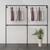 Clothing Rack Hanging Clothes Rack, Bedroom Double-layer Storage(XXL)