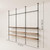 pamo Adjustable Clothes Rack with Shelves 117" W x 86"-118" H | 9x Oak Shelves, 551 lbs Load Capacity
