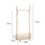 Floor-Standing Coat Rack Floor Coat Rack Bedroom Hanging Clothes Rack with Wheels