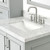 Vanity with Sink,Solid Wood, 1.5-inch Italian Carrara Marble