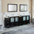 Sink Bathroom Vanity Cabinet with 2 Mirrors, Ceramic