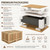 Stone Top Double Sink Bathroom Vanity with Furniture Bath