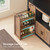 71" Pantry Cabinet with Charging Station and LED Light
