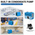 MOUNTO Commercial Dehumidifier, 150 Pint High-Capacity, Includes Pump Drain Hose for Water Damage Restoration