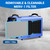 LDHTHOPI 145 Pint Commercial Dehumidifier with Drain Hose for Crawl Spaces Basements Industry Water Damage Unit Restoration