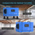 170 Pints Commercial Dehumidifier with Pump for Crawl Space Basement, Industrial Grade Water Damage Restoration