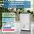 Waykar 140 Pints Energy Star Dehumidifier for Basement up to 6,500 Sq. Ft. Self-Drying, 1.85-Gallon Water Tank with Drain Hose
