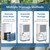 Waykar 140 Pints Energy Star Dehumidifier for Basement up to 6,500 Sq. Ft. Self-Drying, 1.85-Gallon Water Tank with Drain Hose