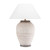Hudson Valley Lighting Decatur 1 Light Table Lamp - Ash Finish - White Belgian Linen Shade