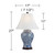 Garden Bird 27" Tall Table Lamps Set of 2 Blue Porcelain Jar Traditional White Shonna Living Room Bedroom Bedside Nightstand
