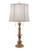Stiffel 32 Inch High Burnished Brass Double Pull Chain Table Lamp