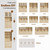 Adjustable Shelves, Microwave Stand for Kitchen, Living Room