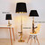 Golden Gun Desk Lamps Night Light Cool Table Modern Gold for in Bedroom Hotel Living Room