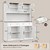 4 Wide Cabinets Kitchen Pantry with 2 Drawers, Farmhouse Hutch Storage