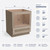 Shaker Cotton Oak Microwave Base Cabinet