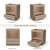 Shaker Cotton Oak Microwave Base Cabinet