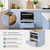 Solid Wood Microwave Base Cabinet with Drawer