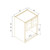 Wall Microwave Cabinet with Open Shelves – Shaker Style