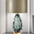 Desk Lamp Reading Light Modern Table Lamp Glass Gray Shade for Home Office