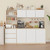 Large Kitchen Hutch Cabinet with Microwave Stand, Storage Cupboard Pantry