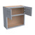 30" Microwave Cabinet with Open Shelves