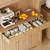 Tall Kitchen Pantry Storage Cabinet with Microwave Stand