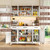 75" Metal Kitchen Pantry Cabinet with Charging Station