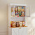 Adjustable Shelves, Large Storage Cabinet with Microwave Stand for Kitchen